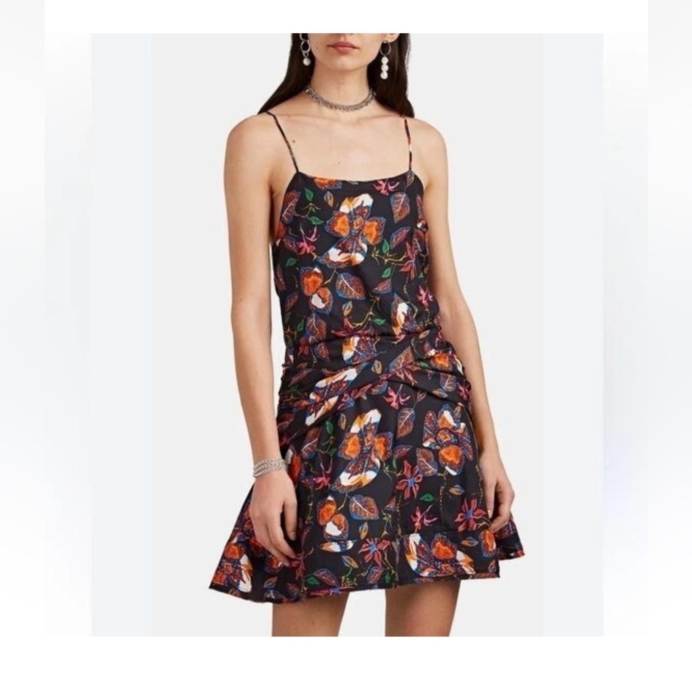NWT Derek Lam 10 Crosby floral camisole flounce hem mini dress